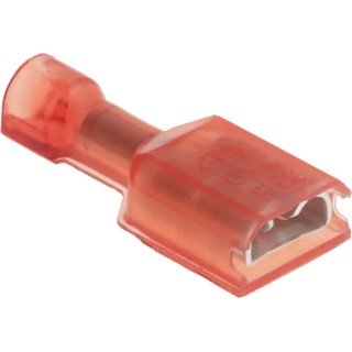 TE Connectivity Ultra-Fast Plus .250 Red Insulated Female Spade Connector Crimp 6.35 x 0.81 mm Tab Size 22 AWG to 2-520407-2