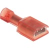 TE Connectivity Ultra-Fast Plus .250 Red Insulated Female Spade Connector Crimp 6.35 x 0.81 mm Tab Size 22 AWG to 2-520407-2