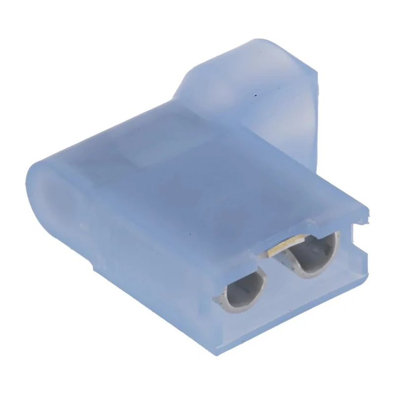RS PRO Ultra-Fast .250 Blue Insulated Female Spade Connector Crimp 6.35 x 0.81 mm Tab Size 16 AWG to 14 AWG 3-520133-2