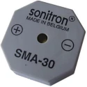 Sonitron Through Hole Continuous Internal Buzzer 87 dB 10.5 mm Height 30 mm Length 1.5 V dc Min 24 V dc Max SMA-30-P15