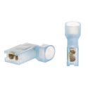 RS PRO Ultra-Fast .187 Blue Insulated Female Spade Connector Crimp 4.75 x 0.51 mm Tab Size 16 AWG to 14 AWG 3-520339-2