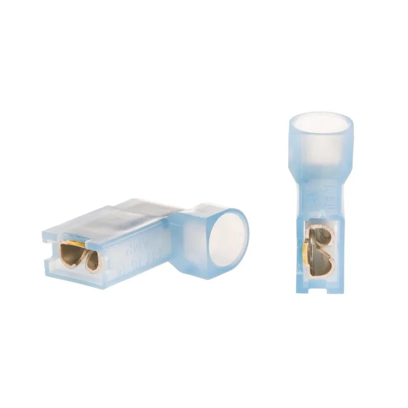 RS PRO Ultra-Fast .187 Blue Insulated Female Spade Connector Crimp 4.75 x 0.51 mm Tab Size 16 AWG to 14 AWG 3-520339-2