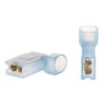 RS PRO Ultra-Fast .187 Blue Insulated Female Spade Connector Crimp 4.75 x 0.51 mm Tab Size 16 AWG to 14 AWG 3-520339-2