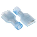 RS PRO Ultra-Fast Plus .250 Blue Insulated Female Spade Connector, Crimp, 6.35 x 0.81 mm Tab Size 16 AWG to 14 3-520408-2
