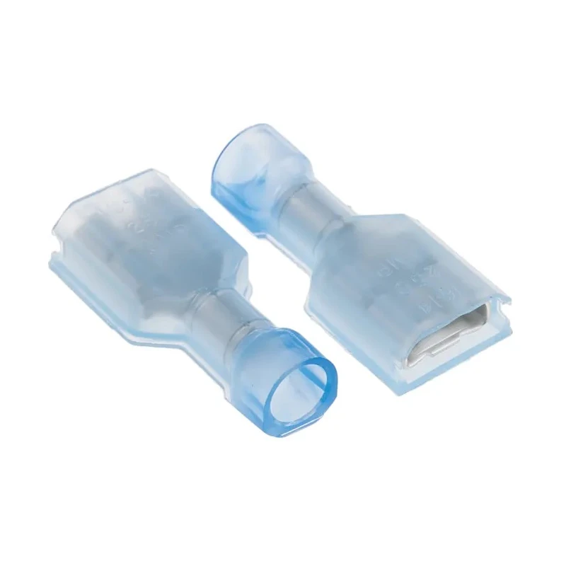 RS PRO Ultra-Fast Plus .250 Blue Insulated Female Spade Connector, Crimp, 6.35 x 0.81 mm Tab Size 16 AWG to 14 3-520408-2