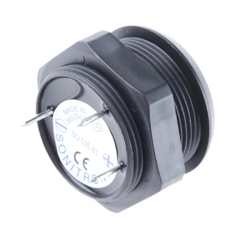 Sonitron 86 dB Panel Mount Multifunction Internal 26 mm Piezo Buzzer Component 140 mm 5 V dc Min 35V dc Max SCI535B1 BLACK