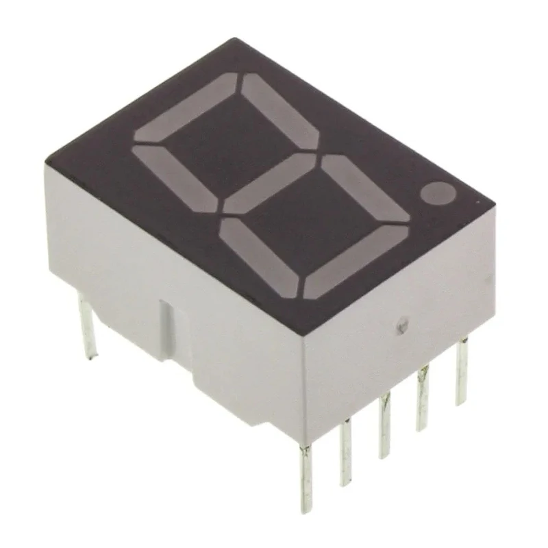 Broadcom 1 Digit 7 Segment Red LED Display Anode Through Hole 20.3mm Height HDSP-3901