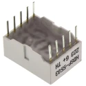 Broadcom 1 Digit 7 Segment Red LED Display Anode Through Hole 20.3mm Height HDSP-3901