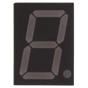 Broadcom 1 Digit 7 Segment Red LED Display Anode Through Hole 20.3mm Height HDSP-3901