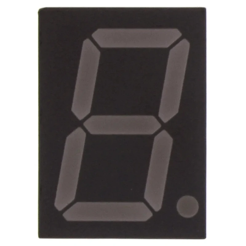 Broadcom 1 Digit 7 Segment Red LED Display Anode Through Hole 20.3mm Height HDSP-3901