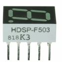 Broadcom 1 Digit 7-Segment Green LED Display Cathode Right Side Decimal 10.2mm Character Height HDSP-F503