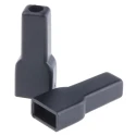 TE Connectivity Faston 1 Way Polyethylene Black Crimp Terminal Housing 2-180930-5