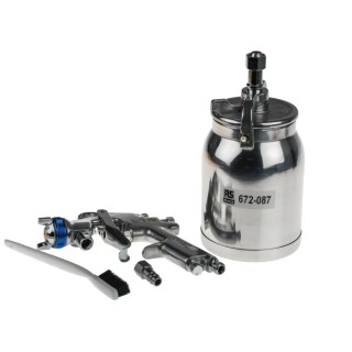 RS PRO 1/4 in Air Inlet BSP 50 psi Spray Gun 1.5 mm 970g Aluminium Body 672-087