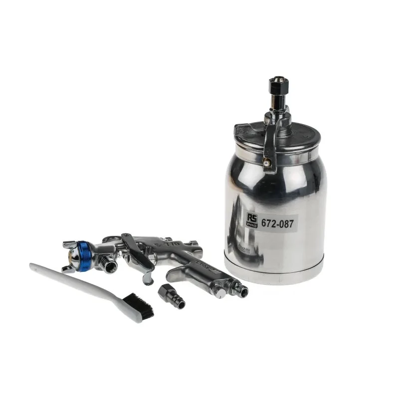 RS PRO 1/4 in Air Inlet BSP 50 psi Spray Gun 1.5 mm 970g Aluminium Body 672-087