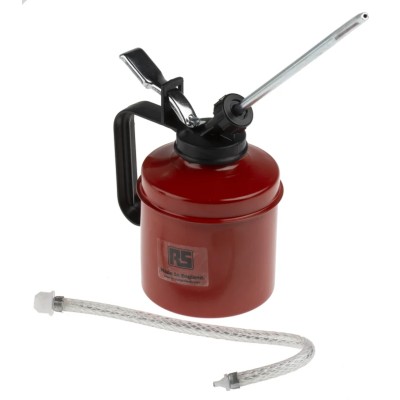 RS PRO Metal Oil Dispenser 0.5L, Metal Body, Manual Pump Lubrication 672-138