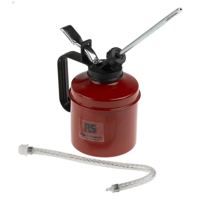 RS PRO Metal Oil Dispenser 0.5L, Metal Body, Manual Pump Lubrication 672-138