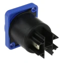 Neutrik 20A 250V Panel Mount Male Mains Plug Nylon Body Crimp Termination NAC3MPXXA
