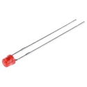 Kingbright Red 3 mm Through Hole Cylindrical LED 2.5 V 30mA 105mW L-1334IT