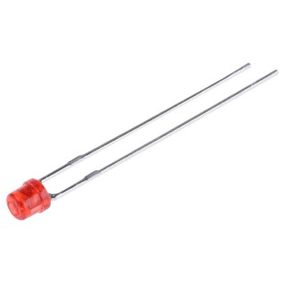 Kingbright Red 3 mm Through Hole Cylindrical LED 2.5 V 30mA 105mW L-1334IT