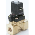 Burkert 2 Port Normally Closed Brass Body Solenoid Valve 230V ac 10 bar 20mm Orifice 140894