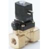 Burkert 2 Port Normally Closed Brass Body Solenoid Valve 230V ac 10 bar 20mm Orifice 140894