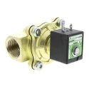 EMERSON ? ASCO 2 Port Normally Closed Solenoid Valve , 230V AC, Brass Body, 25mm Orifice, 10 Bar Max SCG238A050.230/50
