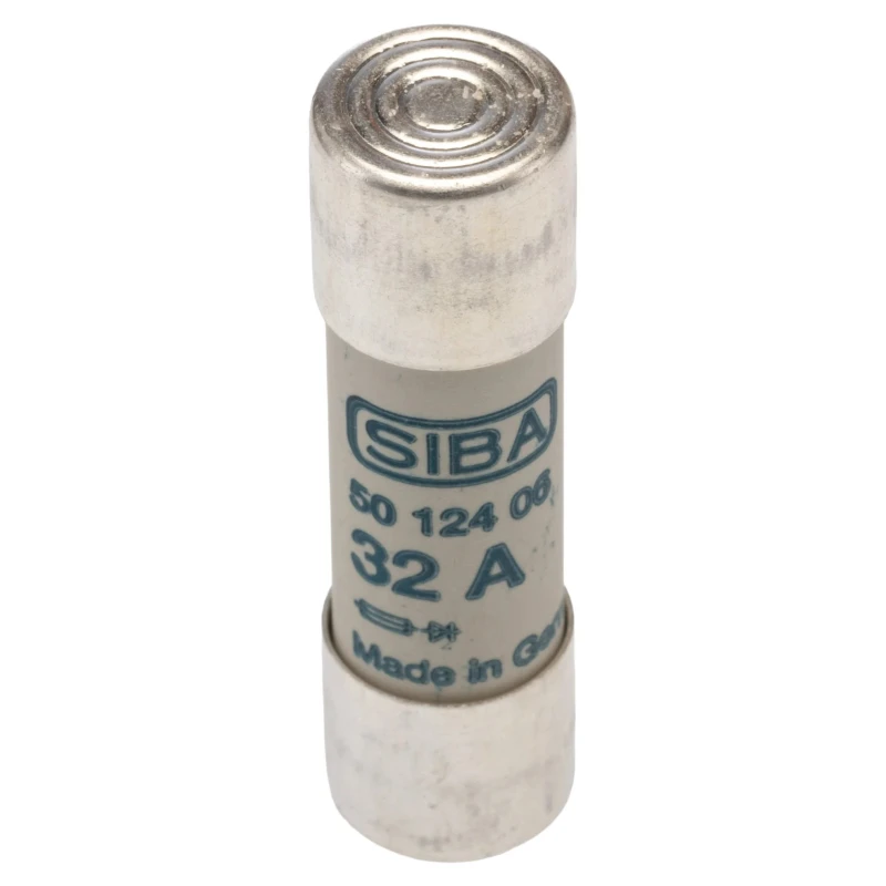 SIBA 32A Ceramic Cartridge Fuse, 14 x 51 mm, Fast Acting, 690V ac, URZ Series 50-124-06/32A