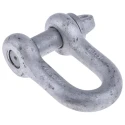RS PRO Stainless Steel D-Shackle, Screw Pin, 2.5t Safe Working Load, Galvanised Finish 674-055