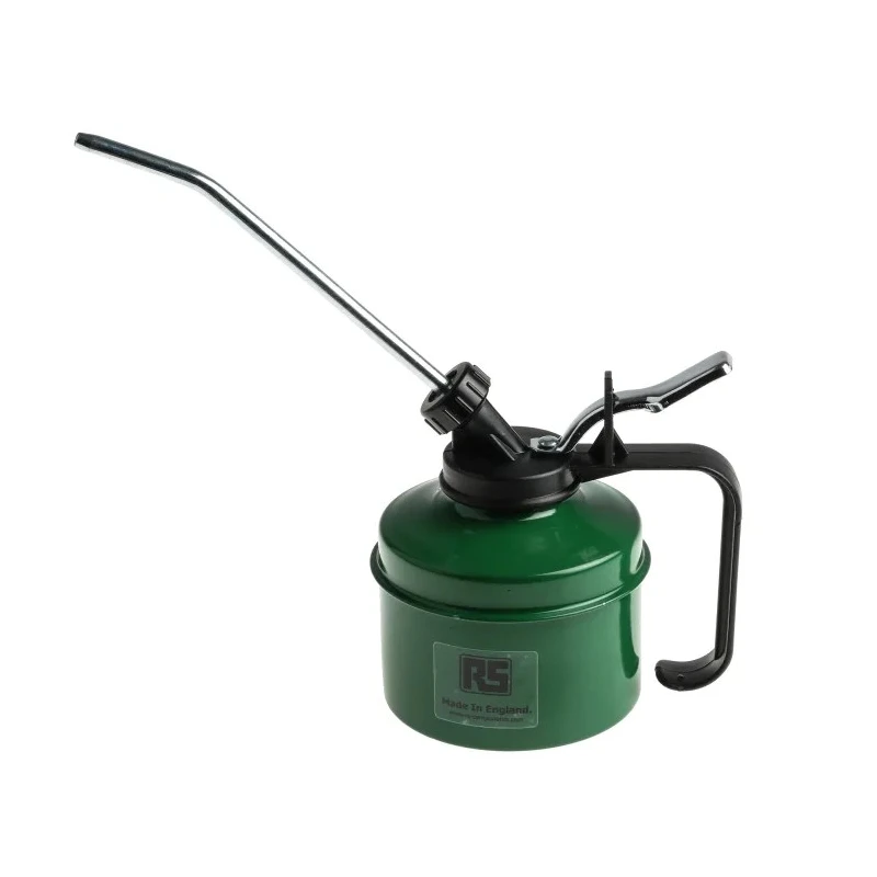 RS PRO Metal Oil Dispenser 0.35L Capacity Metal Body with Nylon Pump and 250 mm Flexible Braided Spout 672-122