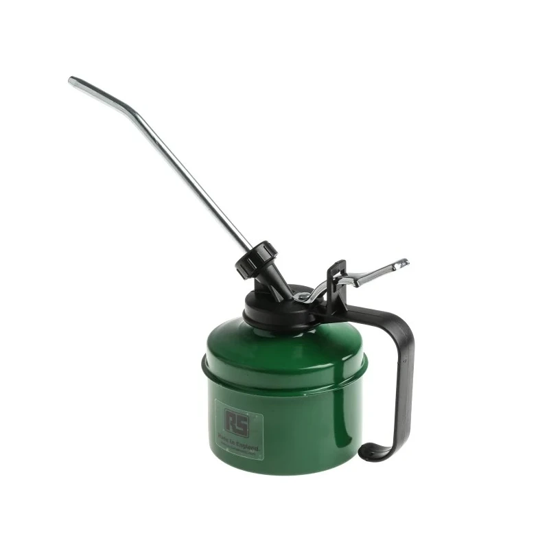 RS PRO Metal Oil Dispenser 0.35L Capacity Metal Body with Nylon Pump and 250 mm Flexible Braided Spout 672-122