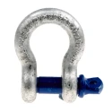RS PRO Bow Shackle Zinc Plated Steel Screw Pin Safe Working Load 3.25t Model 674-106