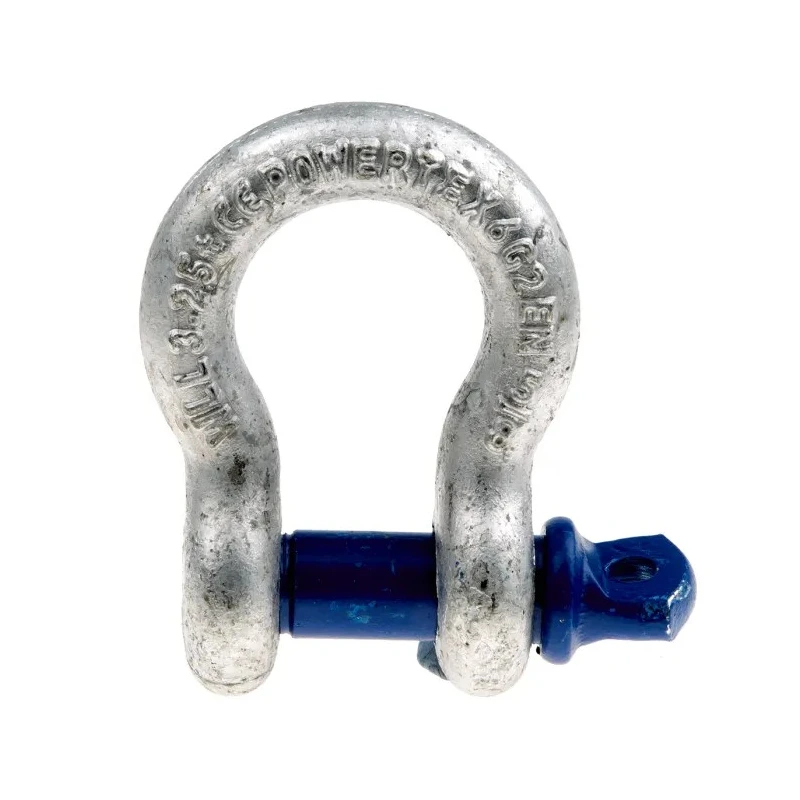 RS PRO Bow Shackle Zinc Plated Steel Screw Pin Safe Working Load 3.25t Model 674-106