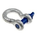 RS PRO Bow Shackle Zinc Plated Steel Screw Pin Safe Working Load 3.25t Model 674-106