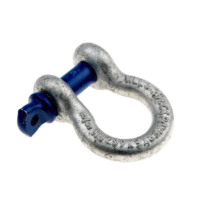 RS PRO Bow Shackle Zinc Plated Steel Screw Pin Safe Working Load 3.25t Model 674-106