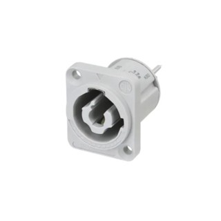 Neutrik 20A 250V Panel Mount Nylon Body Mains Plug Crimp Termination NAC3MPXXB