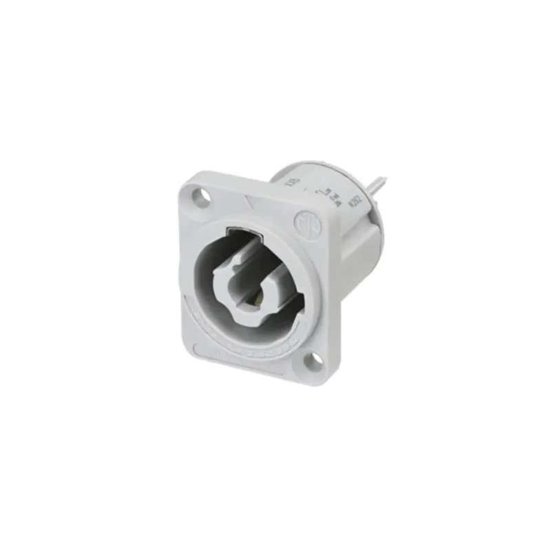 Neutrik 20A 250V Panel Mount Nylon Body Mains Plug Crimp Termination NAC3MPXXB