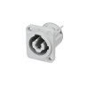Neutrik 20A 250V Panel Mount Nylon Body Mains Plug Crimp Termination NAC3MPXXB
