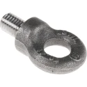 RS PRO Carbon Steel Eye Bolt, M12 Thread Size, 18 mm Thread Length, 15 mm Eye Outside Diameter, 0.4 t Working Load 673-642