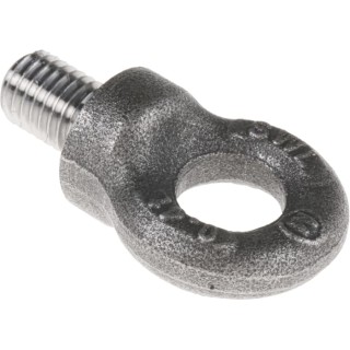 RS PRO Carbon Steel Eye Bolt, M12 Thread Size, 18 mm Thread Length, 15 mm Eye Outside Diameter, 0.4 t Working Load 673-642