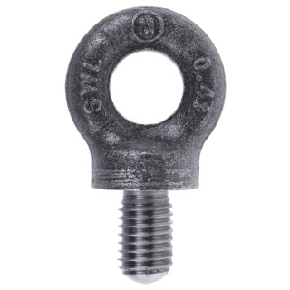 RS PRO Carbon Steel Eye Bolt M10 Thread 18mm Thread Length 15mm Eye Outside Diameter 0.25t Working Load Limit 673-692