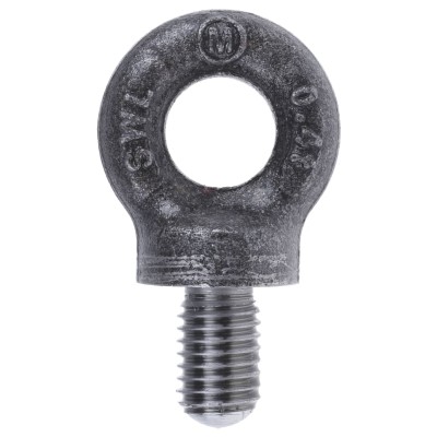 RS PRO Carbon Steel Eye Bolt M10 Thread 18mm Thread Length 15mm Eye Outside Diameter 0.25t Working Load Limit 673-692