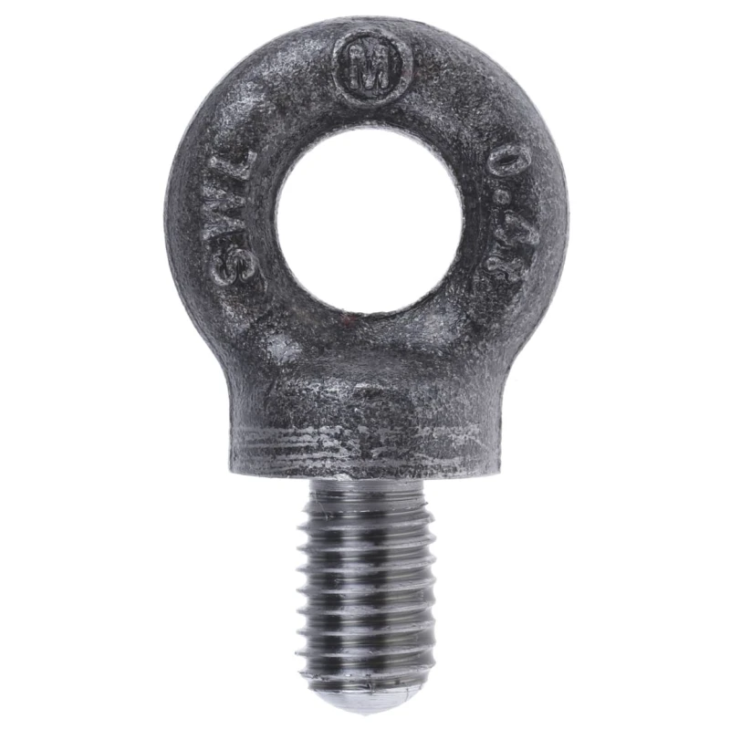 RS PRO Carbon Steel Eye Bolt M10 Thread 18mm Thread Length 15mm Eye Outside Diameter 0.25t Working Load Limit 673-692