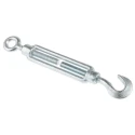 RS PRO Steel Hook to Eye Rigging Screw Electro Galvanised M8 Thread 264mm Open Length 674-011