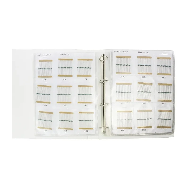 TE Connectivity LR Metal Film Through Hole Thick Film Resistor Kit 122 Values 10 Ω to 1 MΩ 0.25W RES KIT LR0204R