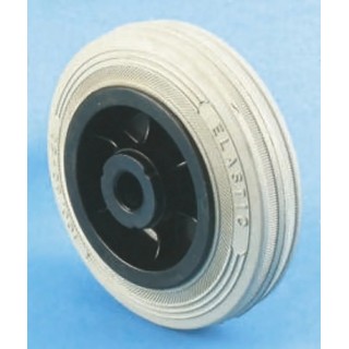 LAG Black, Grey Rubber Medium Duty Trolley Wheel 100mm Diameter, 30mm Width, 85kg Load Capacity 13108 G