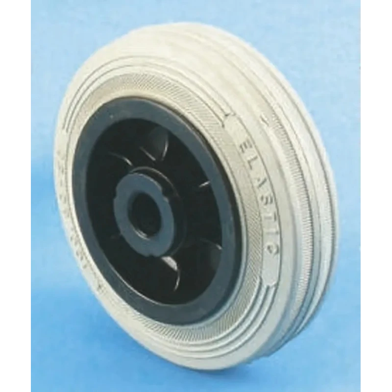 LAG Black, Grey Rubber Medium Duty Trolley Wheel 100mm Diameter, 30mm Width, 85kg Load Capacity 13108 G