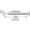 Ersa 3 mm Chisel Soldering Iron Tip 1.25 m Length for ERSA 150S 152KD