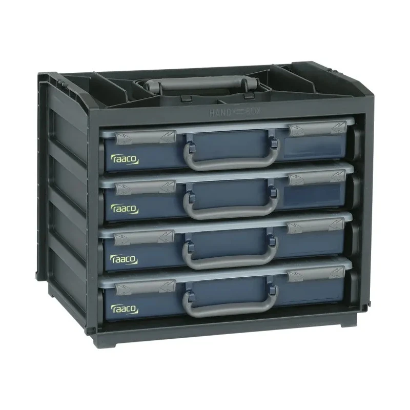 Raaco Adjustable Compartments Polypropylene Polycarbonate Compartment Box 64 Cell 310mm x 376mm x 265mm 136242
