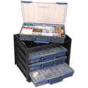 Raaco Adjustable Compartments Polypropylene Polycarbonate Compartment Box 64 Cell 310mm x 376mm x 265mm 136242