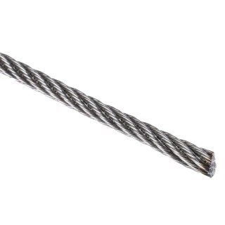 RS PRO Stainless Steel Wire Rope 75 m Length Safe Working Load 200 kg Model 247-9032